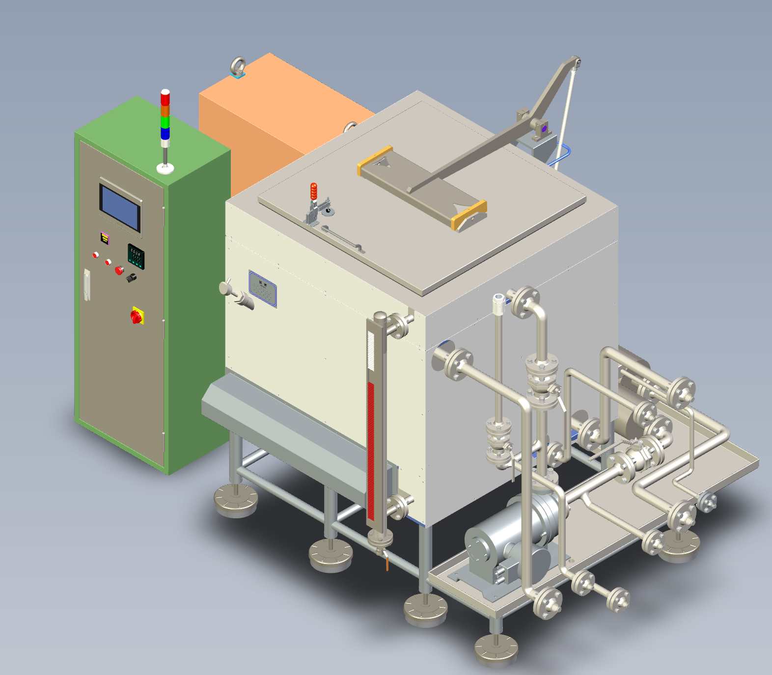  Customized made cleaning station made for nuclear plant.  